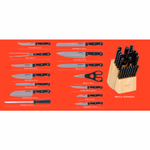 ALPINA 22 részes kés blokk, fa tartóban thumbnail 3