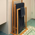 Törölköző tartó, bambusz 42x24x81cm thumbnail 3