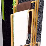 Törölköző tartó, bambusz 42x24x81cm thumbnail 4