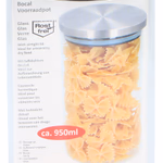 ALPINA Tároló üveg tetővel 950ML 10x18cm üveg/acél  thumbnail 1