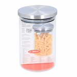 ALPINA Tároló üveg tetővel 800ML 10x15cm üveg/acél  thumbnail 1