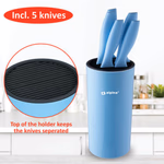 ALPINA 5 darabos késkészlet tartóval 10,5x22cm, 3 színben thumbnail 3