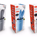 ALPINA 5 darabos késkészlet tartóval 10,5x22cm, 3 színben thumbnail 1