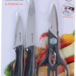 ALPINA Kés & olló szett 3 darabos 22,5/18,5/21cm  thumbnail 1