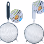 CUISINE ELEGANCE Szűrő fém 12x24,5cm 2 féle