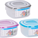 Tároló doboz szett 10 részes, műanyag, 3 színben thumbnail 1