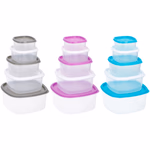 Tároló doboz szett 10 részes, műanyag, 3 színben thumbnail 2