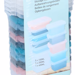 Tárolódoboz fedeles 11db (5x1L, 5x0,2L, 1x0,4L) thumbnail 1