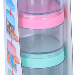 ALPINA Tároló dobozkák egymásra rakható, 3 darabos szett D8,5x26,5cm 440ml/2x230ml thumbnail 1