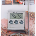 ALPINA Maghőmérő/időzítő digitális 6,5x7cm 80cm kábel/15cm tű thumbnail 6