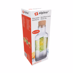 ALPINA Üveg italtartó 1,2L füst hatású parafa dugós