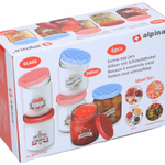 ALPINA Befőttes üveg csavaros tetővel 6db 200ml Ø7xh7,5cm  thumbnail 2