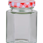 ALPINA Befőttes üveg fedéllel 4db displayben Ø5xh8cm 100ml 400gr thumbnail 1