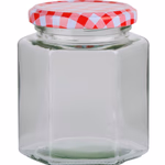 ALPINA Befőttes üveg fedéllel 4db displayben Ø8xh10cm 380ml 853gr thumbnail 1