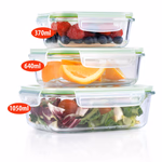 ALPINA Ételtároló 6 darabos 3 méretben 370/640/1050ml thumbnail 1