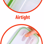 ALPINA Tároló edény 4 darabos szett 370/640/1050/1520ml üveg, műanyag tetővel  thumbnail 3