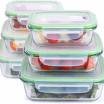 ALPINA tároló edény, 6db 2x370/640/1050ml, üveg műa. Tetővel thumbnail 5