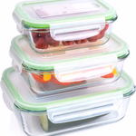 ALPINA tároló edény, 6db 2x370/640/1050ml, üveg műa. Tetővel thumbnail 6