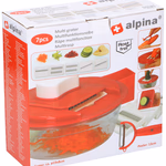 ALPINA Reszelő 7 részes 19x19x8cm műanyag/acél 