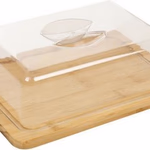 Sajttároló 25x20x8cm, bambusz+műanyag thumbnail 2