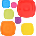 Ételtartó szett 7db-os tetővel műanyag, négyzet forma thumbnail 5