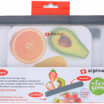 ALPINA Ételtároló tasak visszazárható 3 darabos 19x26x6cm 1,8L/1L/450ml, műanyag  thumbnail 1