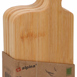 ALPINA Vágódeszka bambusz 11,5x4x18,5cm 4 db