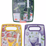 ALPINA Hámozó szett 3 részes (26x16cm-es vágódeszka, kerámia kés + hámozó) 3 féle  thumbnail 1