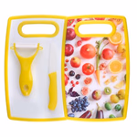 ALPINA Hámozó szett 3 részes (26x16cm-es vágódeszka, kerámia kés + hámozó) 3 féle  thumbnail 5