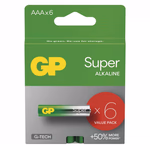 GP Super Alkáli elem - Micro - LR03 (AAA) - 6db/bliszter thumbnail 1
