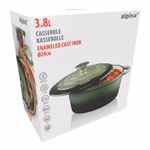 ALPINA Öntöttvas lábas 3,8l zöld  thumbnail 1