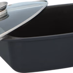 ALPINA pecsenyesütő 5,5L 39,5x22,5x11cm acél sütő test, üveg fedő 1871gr thumbnail 3