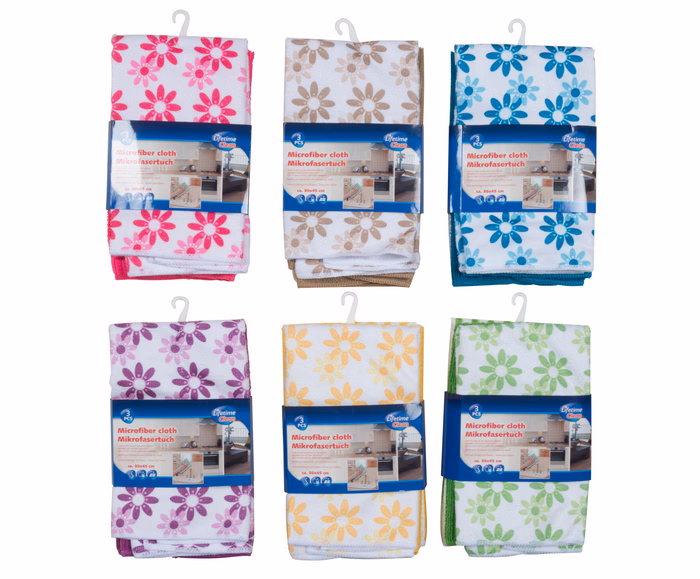 LIFETIME CLEAN Mikroszálas törlőkendő CAFE 3db, 30x44cm, 220gsm, 6 féle - Image 1 of 2