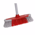 DIRT DEVIL tisztítókészlet 6 részes - Mosogatókefe / Kézi súroló / Puha seprű nyéllel / Szemközti kefével és kefével - Piros / Szürke thumbnail 5