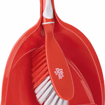 DIRT DEVIL tisztítókészlet 6 részes - Mosogatókefe / Kézi súroló / Puha seprű nyéllel / Szemközti kefével és kefével - Piros / Szürke thumbnail 4