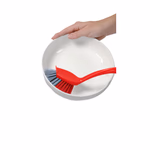 DIRT DEVIL tisztítókészlet 6 részes - Mosogatókefe / Kézi súroló / Puha seprű nyéllel / Szemközti kefével és kefével - Piros / Szürke thumbnail 8