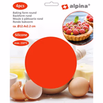 ALPINA szilikon sütőforma 4 darabos Ø12.2/10.7x2.2cm thumbnail 3