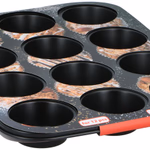 ALPINA Muffin sütőforma tapadásmentes 12db-os 0,4mm 35x26,5x3cm 