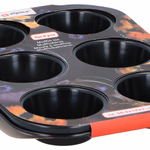 ALPINA Muffin sütőforma tapadásmentes 6db-os 0,4mm 26,5x18x2,8cm 