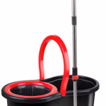 DIRT DEVIL felmosókészlet – 360 fokban forgó felmosó – kihúzható rúd – rozsdamentes acél nyél – vödör facsaró kosárral – 16 l thumbnail 2