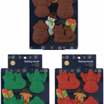 Szilikon sütőforma karácsonyi mintával, 3 színben 29.5x17x3.5cm
 thumbnail 1