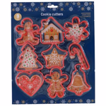 Karácsonyi süti kiszúró szett 9db 9x7cm, 2 színben thumbnail 3