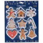 Karácsonyi süti kiszúró szett 9db 9x7cm, 2 színben thumbnail 2
