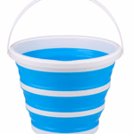 ALL RIDE Összenyomható vödör fogantyúval, 10L 32x24,5/5,5cm, kék thumbnail 1