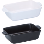 ALPINA kerámia sütőtál 16x9x4cm fehér/fekete  thumbnail 2