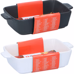 ALPINA kerámia sütőtál 16x9x4cm fehér/fekete  thumbnail 1