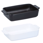 ALPINA kerámia sütőtál 24,5x14x5cm fehér/fekete  thumbnail 4