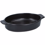 ALPINA kerámia sütőtál 27x17x5cm fehér/fekete ovális  thumbnail 3