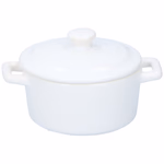 ALPINA kerámia sütőtál fedővel 180ml 12x9x5cm fehér/fekete  thumbnail 4