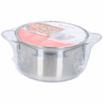 ALPINA rozsdamentes acél fazék fedővel, ezüst színű, 3,4l 20x11cm, indukciós, és minden hőforráshoz használható thumbnail 2